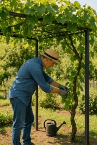 szőlő gondozása