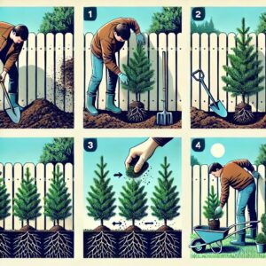 hogyan ültess fenyősövényt