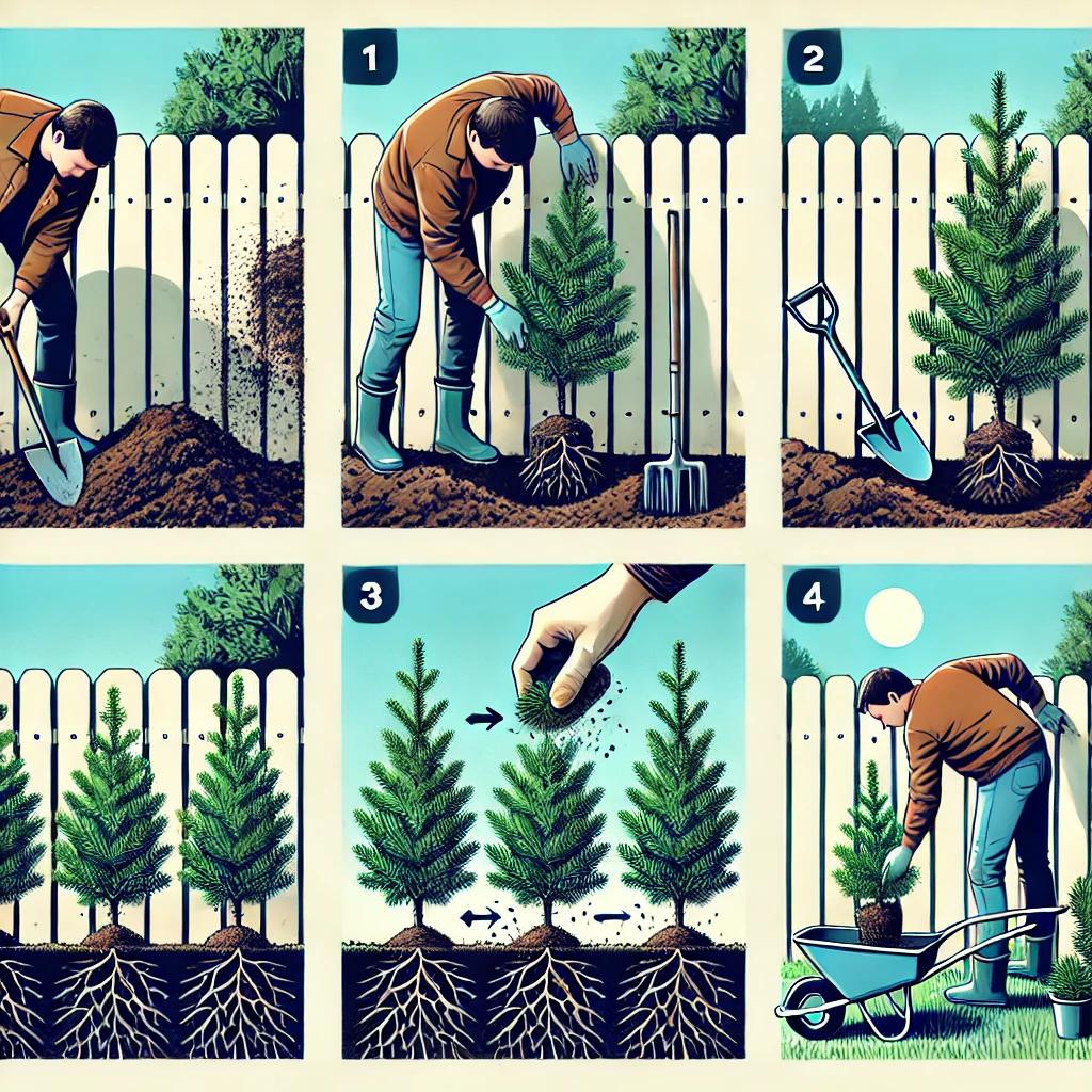 hogyan ültess fenyősövényt lépésről lépésre útmutató