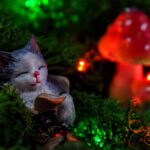 kerti szobor hangulatvilágítással