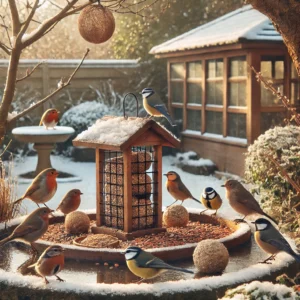 Téli madárgondozás a kertben