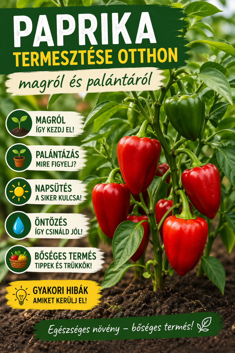 Paprika termesztése otthon